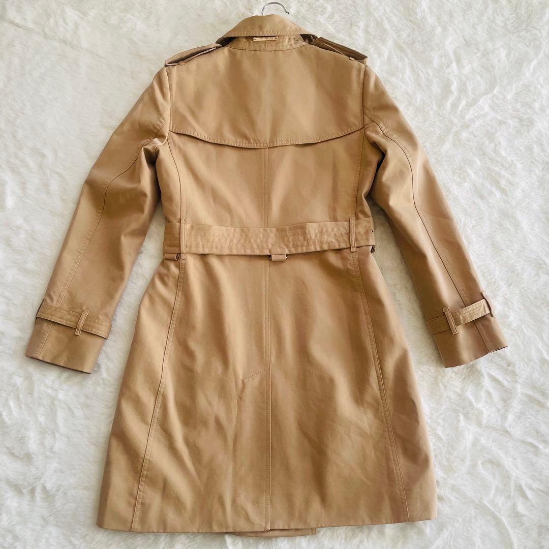 バーバリーBURBERRY ベージュ 裏ノバチェックトレンチコート UK 4