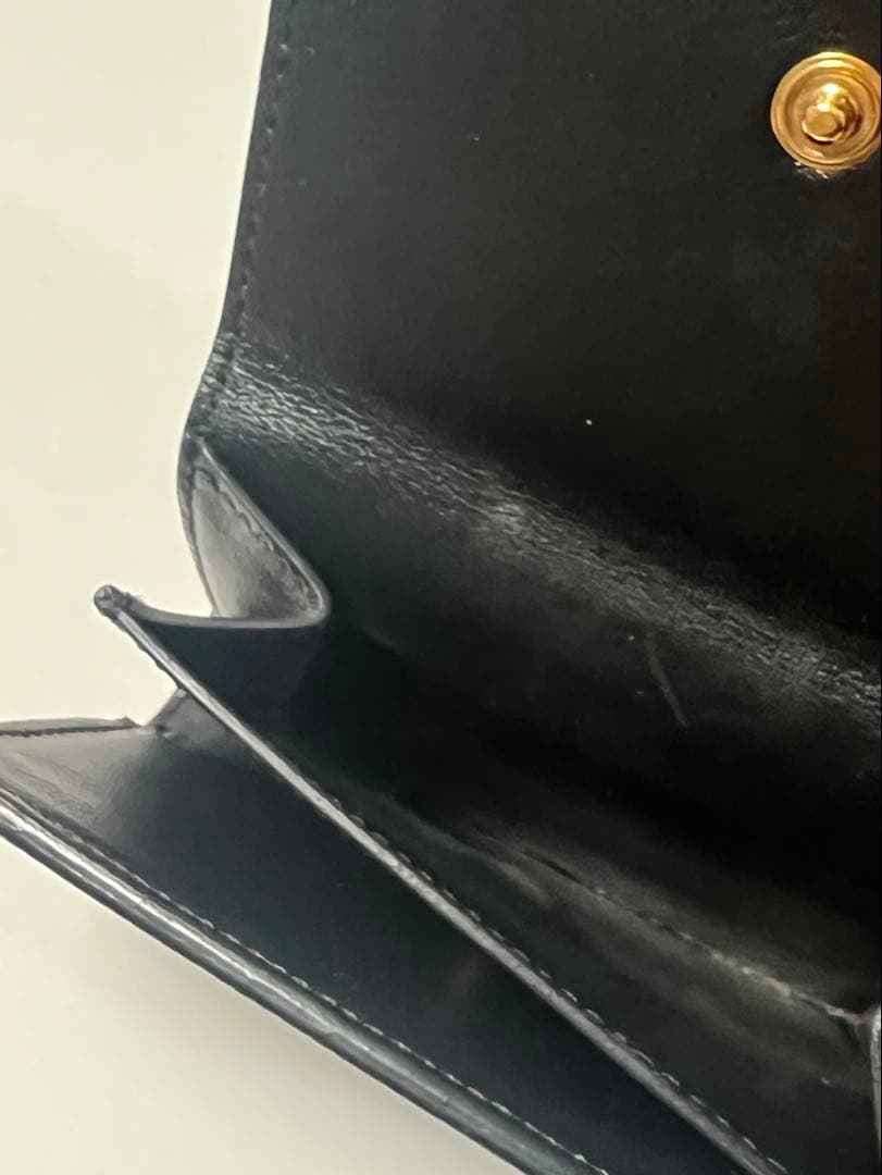 CELINE スモールトリフォールドウォレット 黒