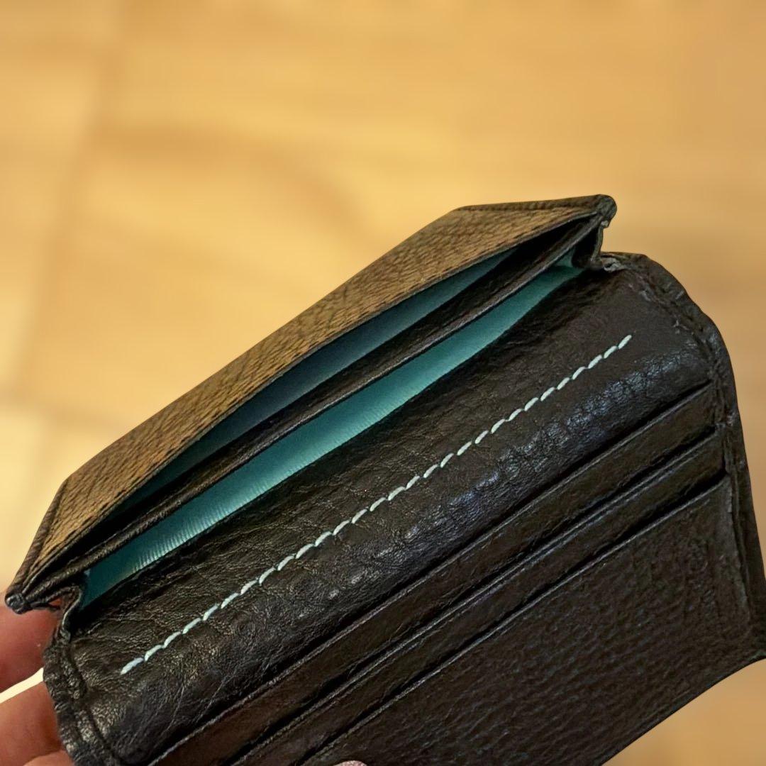 箱無し Tiffany&Co. ティファニー レア カードケース 名刺入れ 黒