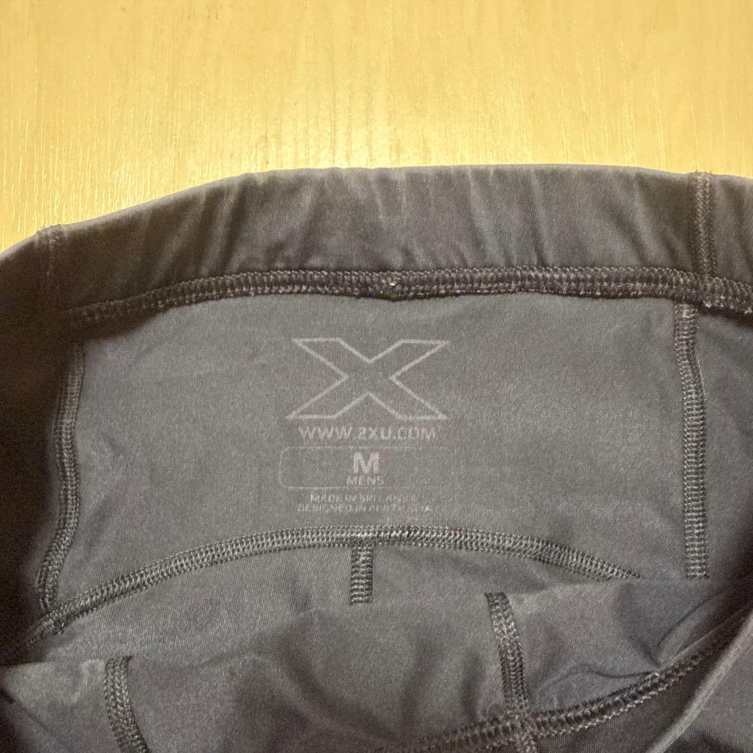 ネイビー Xロゴデザイン タイツ