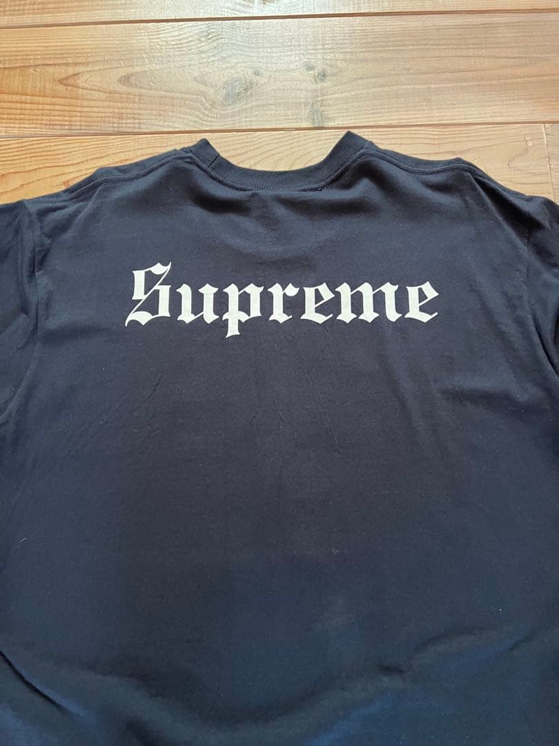 トップス Supreme  White Tee \"Navy\"