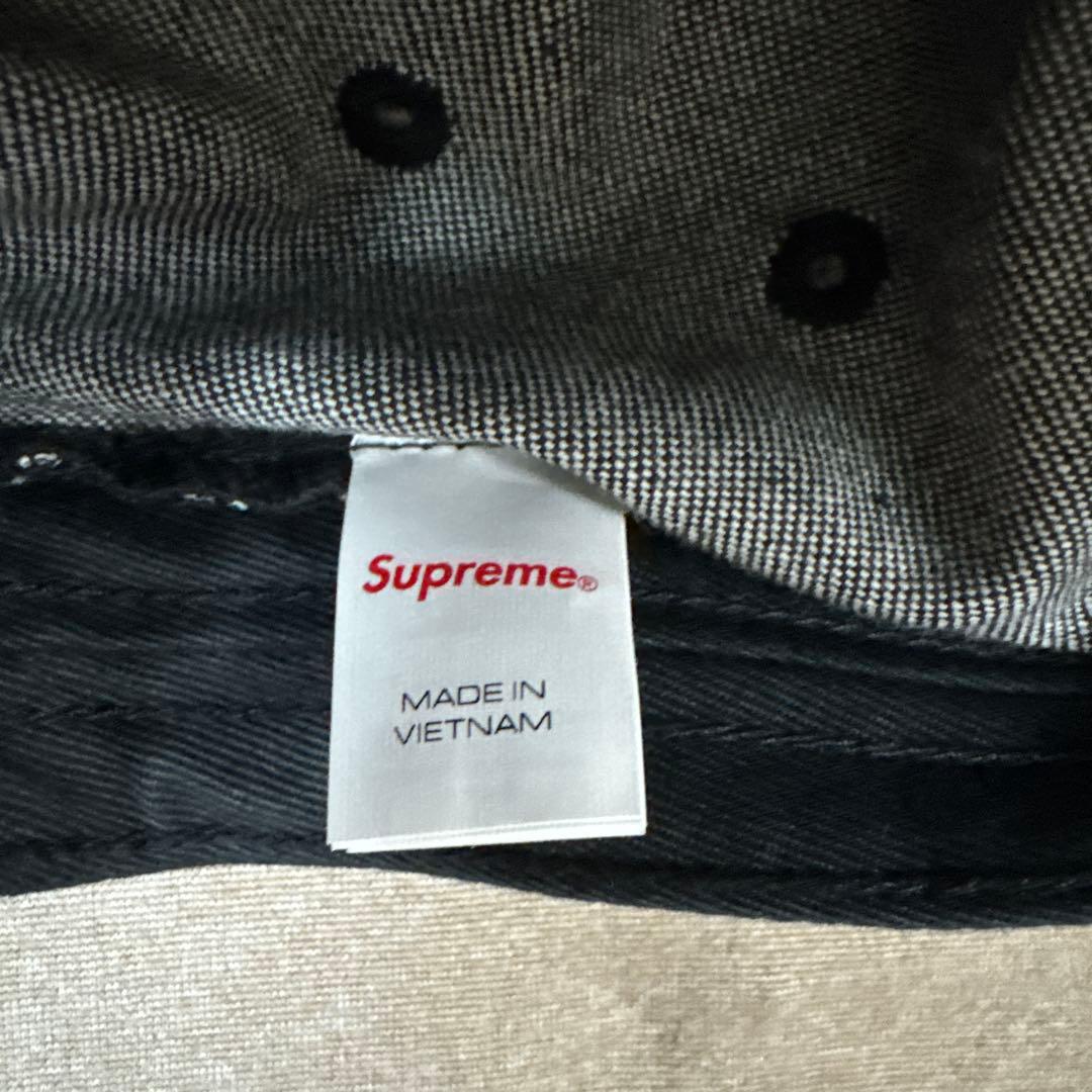 【美品】Supreme Lasered Denim Camp Cap