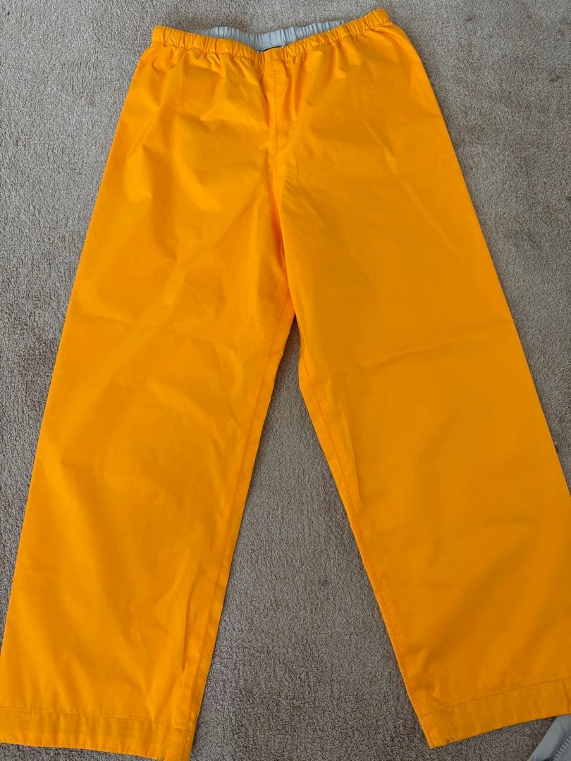 美品　mont-bell レインウェア 上下セット イエロー
