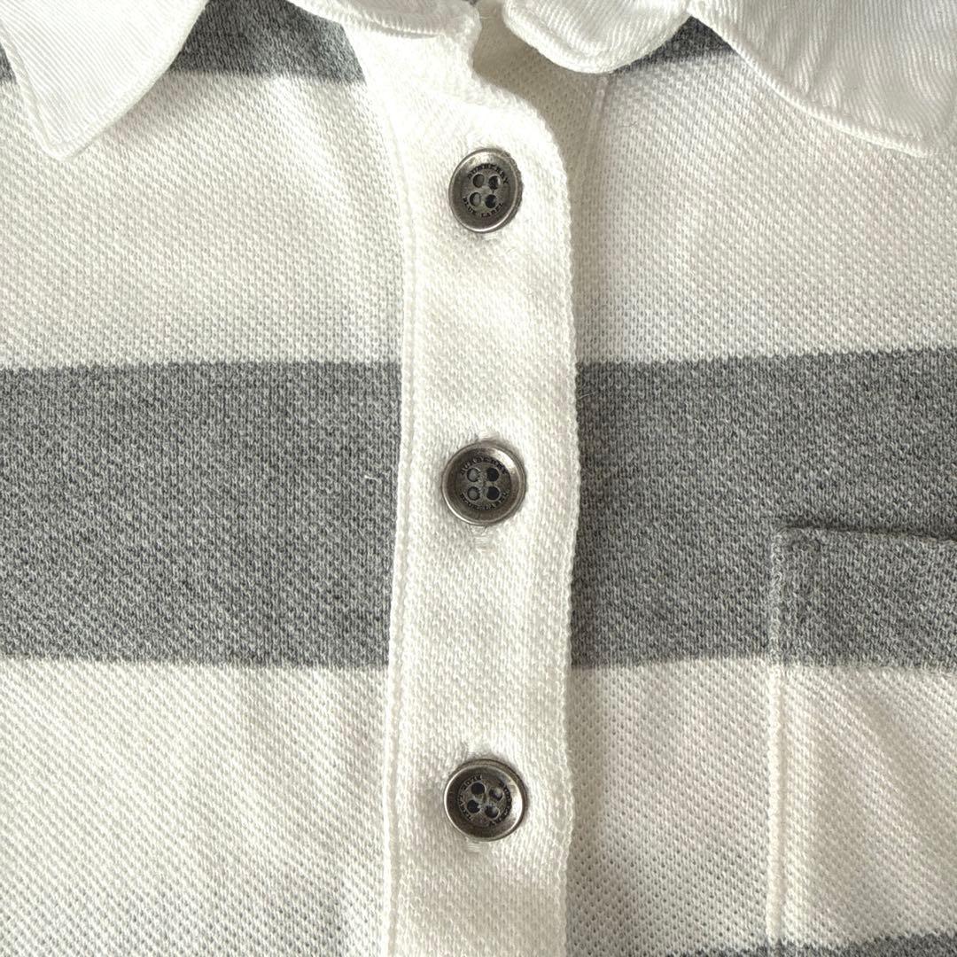 美品　BURBERRY BLUE LABEL 半袖ポロシャツ ボーダー　38