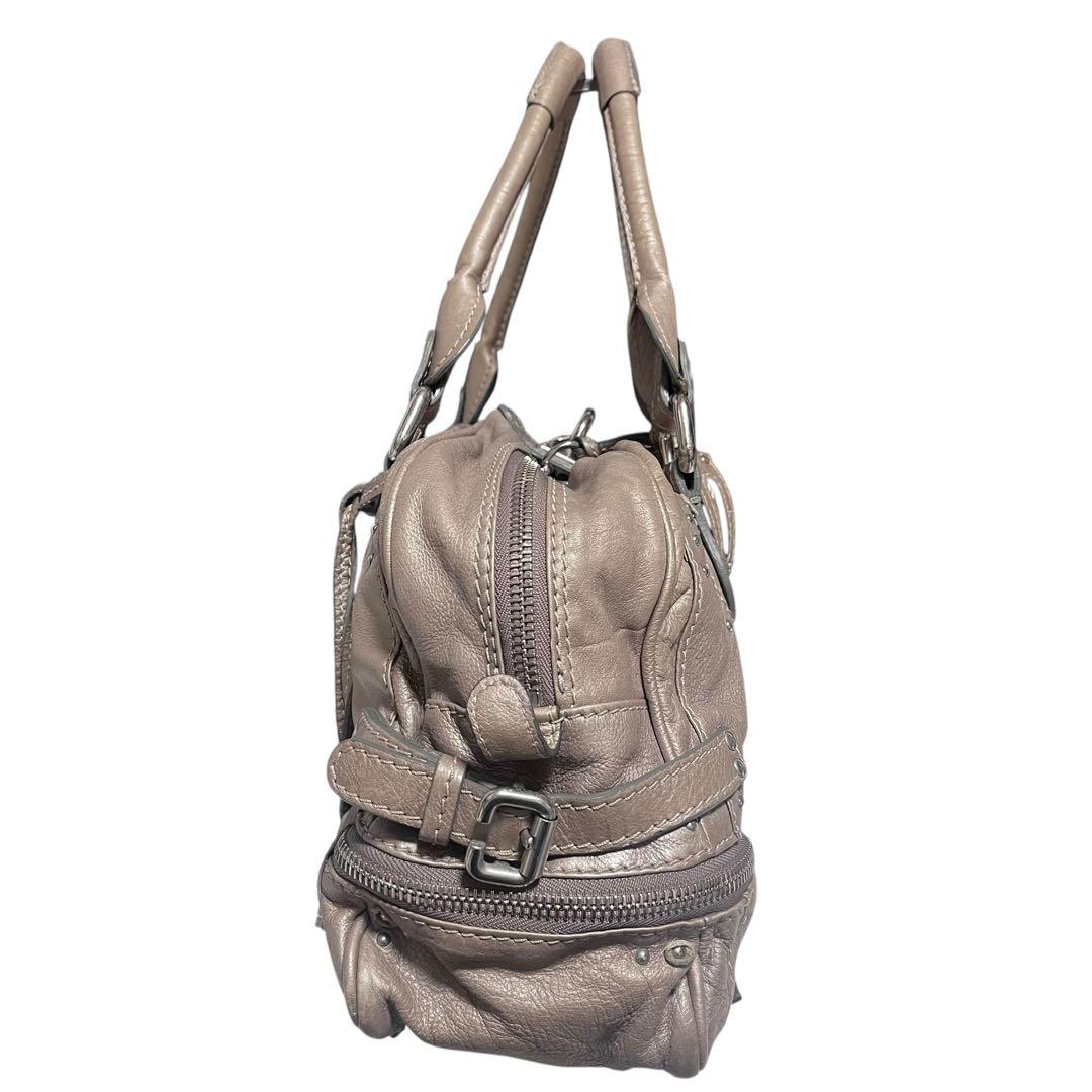 【美品✨】Chloé クロエ　パディントン　ボストンバッグ　レザー　グレージュ