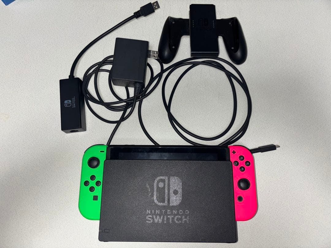 Nintendo Switch 本体セット 有線LANアダプター付 箱なし