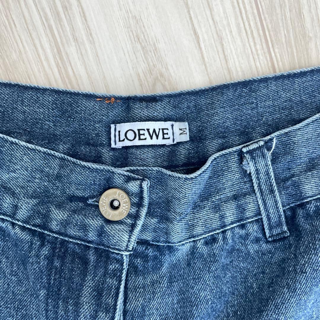 LOEWE ダークデニム Mサイズ ホワイト刺繍