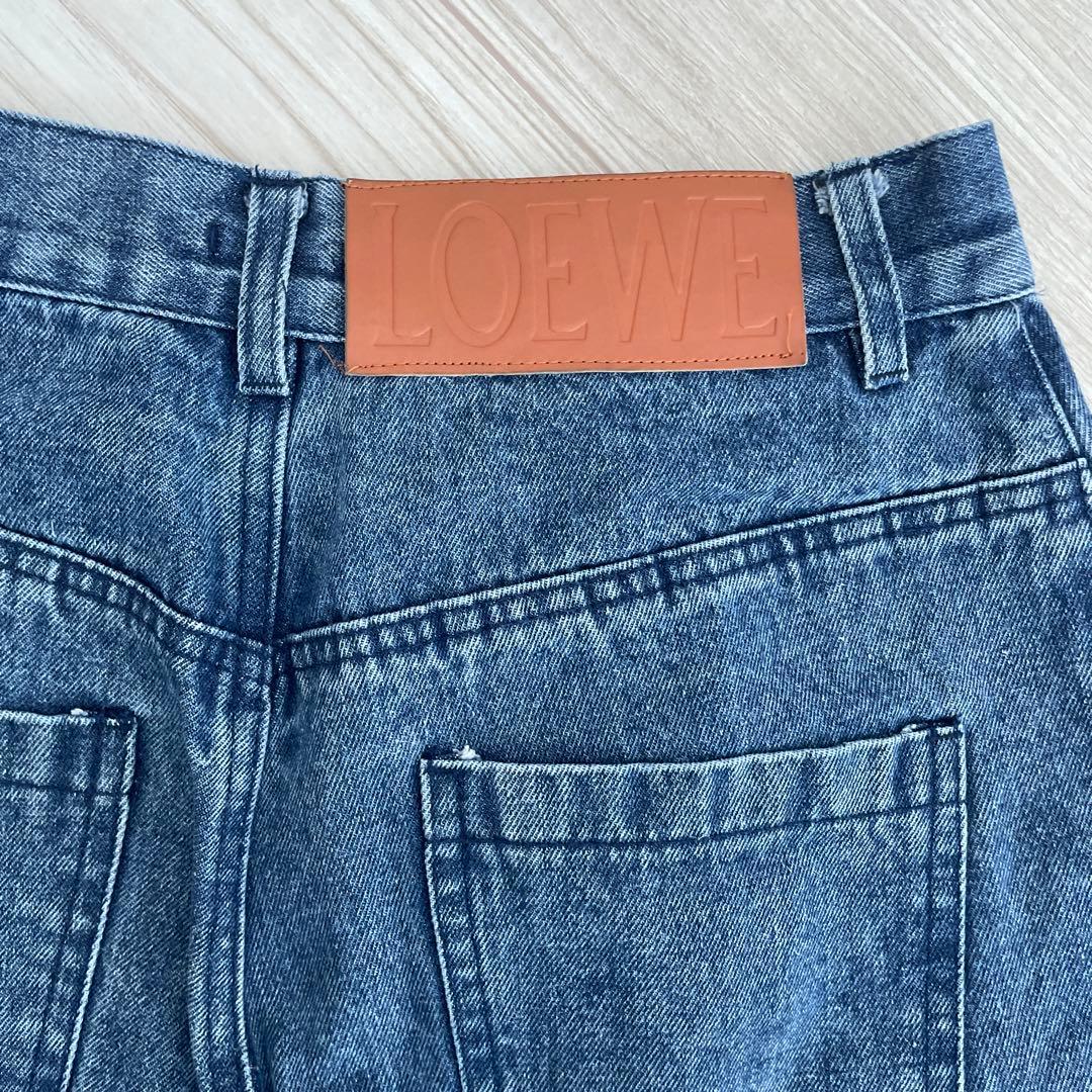 LOEWE ダークデニム Mサイズ ホワイト刺繍