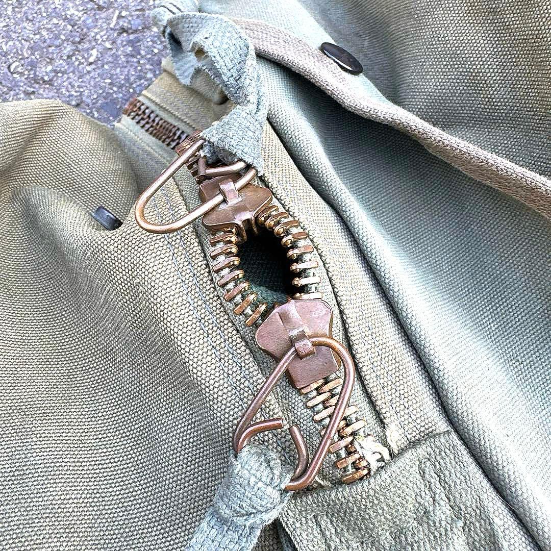 70〜80's アビエーターバッグ/コットン製/made in USA/USAF