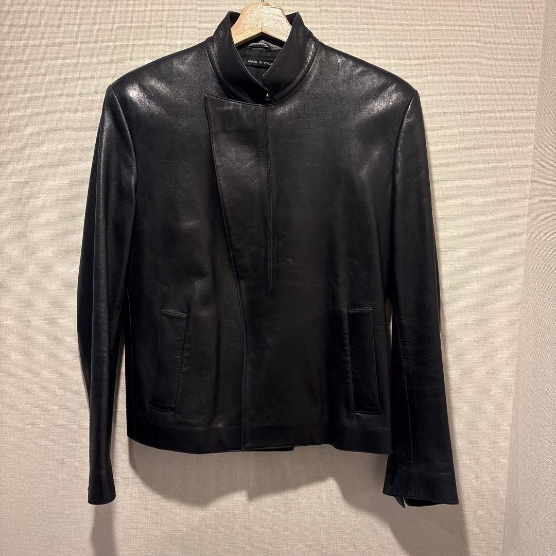 【エディ期】イヴ・サンローラン　リヴゴーシュ　レザージャケット　1998aw