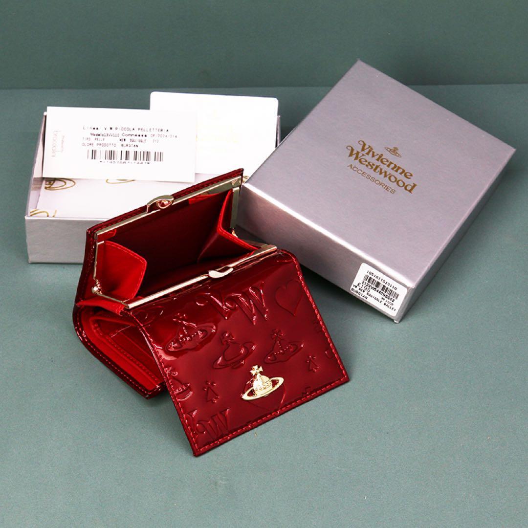 Vivienne Westwood 赤 三つ折り財布@111