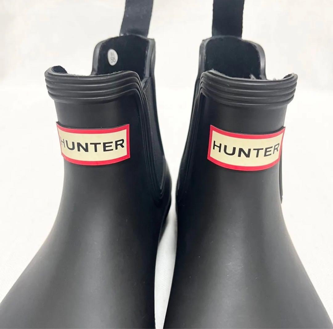 【未使用】HUNTER ハンター　レインブーツ　サイドゴア　オリジナルチェルシー