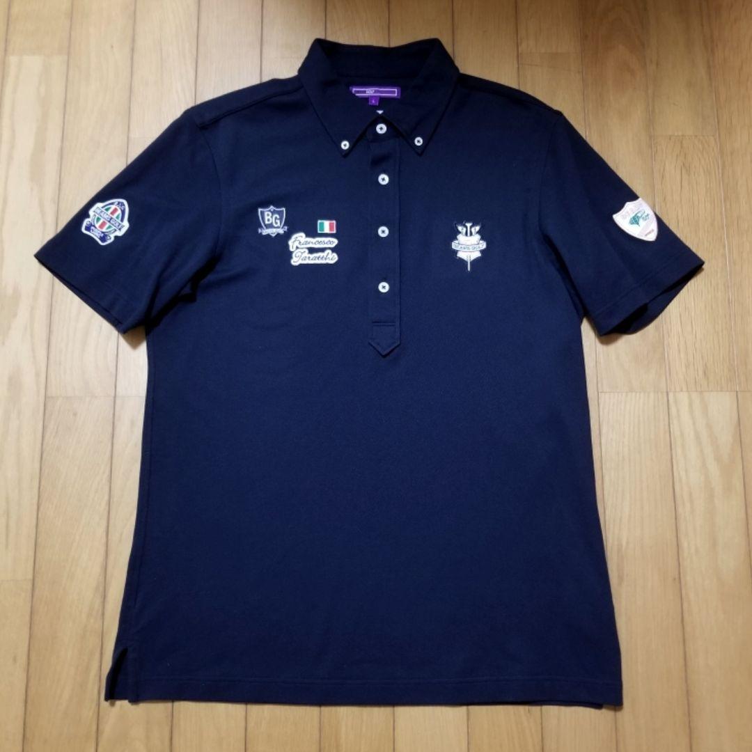BEAMS GOLF半袖ポロシャツ　パープルレーベル　Lサイズ