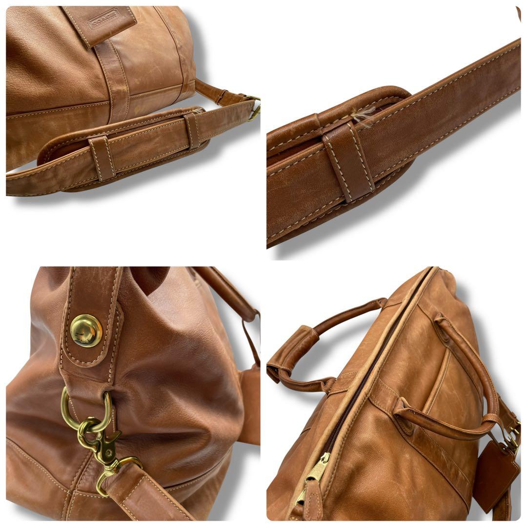 ✨良品✨COACH オールドコーチ 2wayボストンバッグ レザー ブラウン