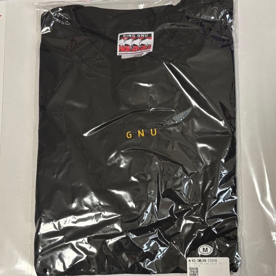 King Gnu stitched gnu long sleeve Tシャツ黒