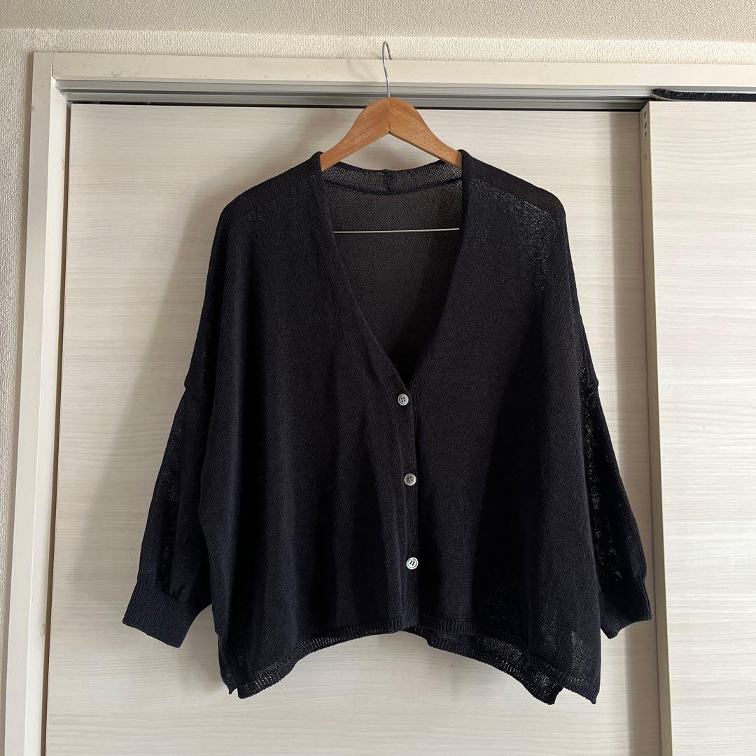 Spick and Span ペーパーヤーンカーディガン