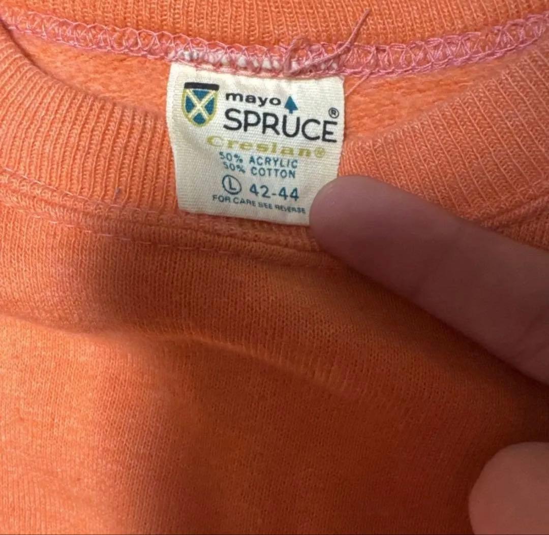L*t様 70sヴィンテージ MAYO SPRUCE 半袖スウェット オレンジ