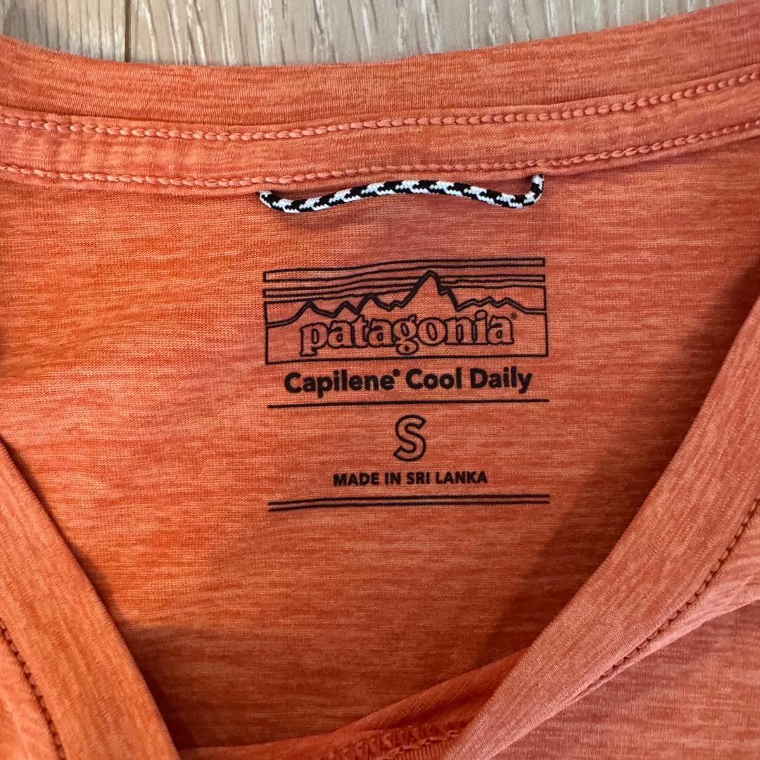 【美品】Patagonia キャプリーンクールデイリー　オレンジ　S