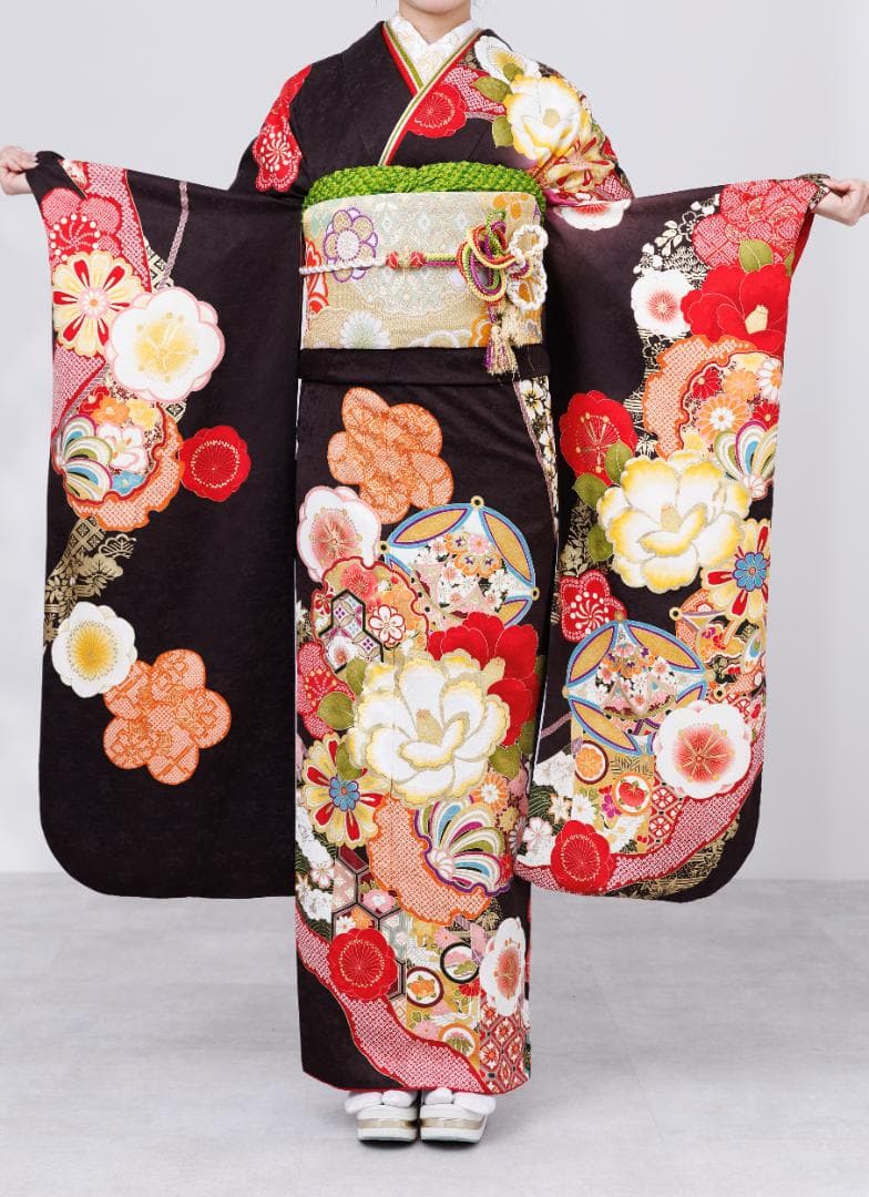 TAMA　振袖単品【843】【160cm~170cmの方用】