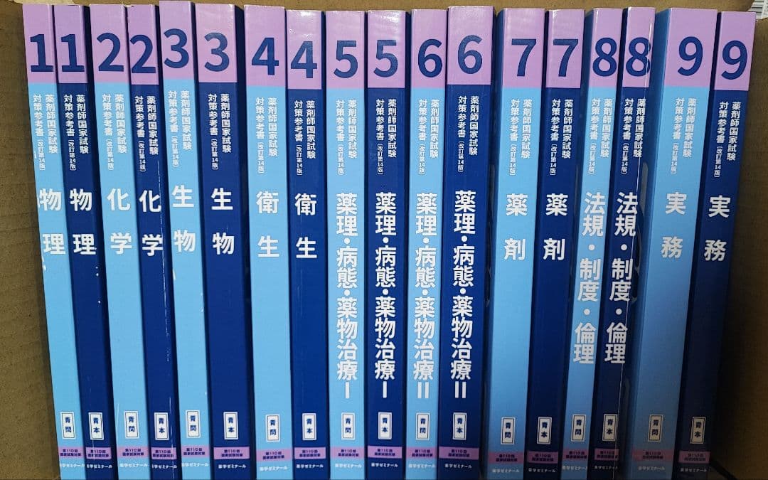 薬剤師国家試験 110回 青本 青問 全巻 模試解説書 セット