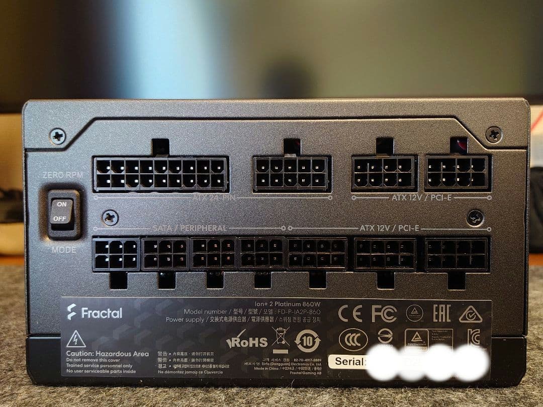 け*い様 Fractal Ion+ 2 Platinum 860W 電源ユニット