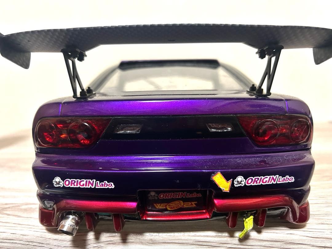 ラジドリ 1/10 パンドラ180SX ボディ中村直樹風 ホイールも付けます。