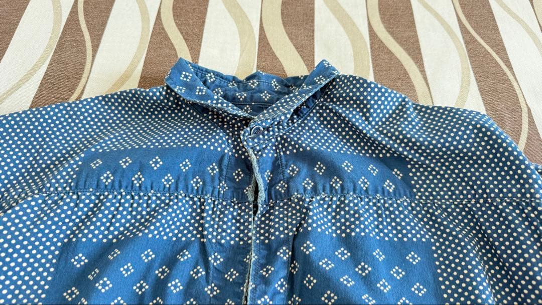 ビズビム VISVIM 長袖 KERCHIEF DOTS TUNIC SHIRT