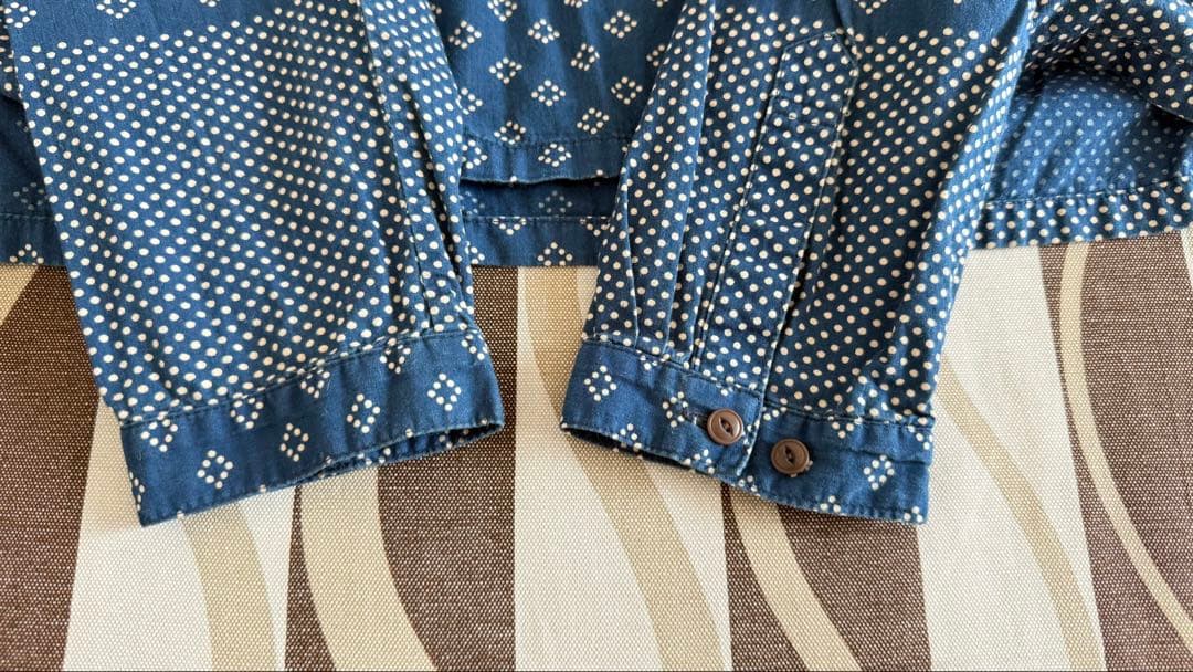ビズビム VISVIM 長袖 KERCHIEF DOTS TUNIC SHIRT