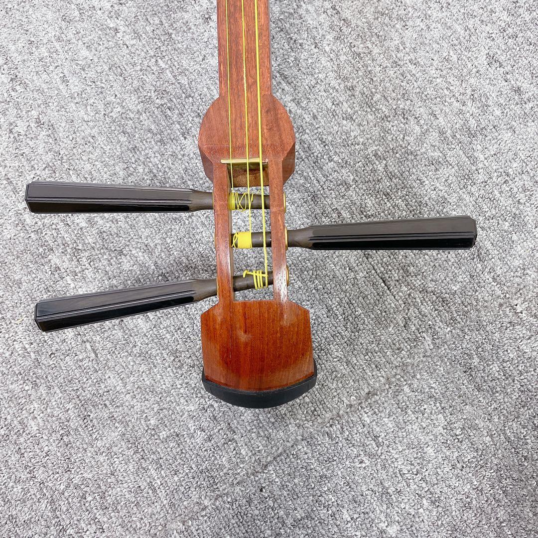 三味線 細棹 花梨 平溝 丸打胴 和楽器