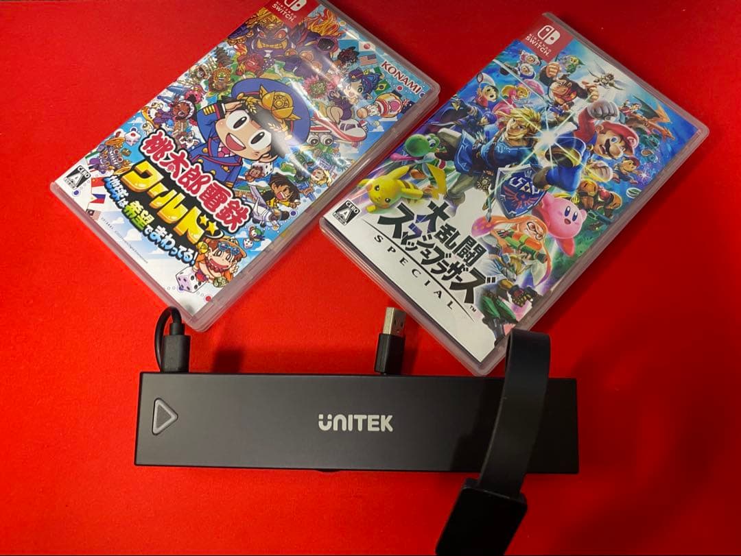 冬*佳様 Switch スマブラ＋桃鉄ソフト【美品】＋多機能カードリーダー切り替