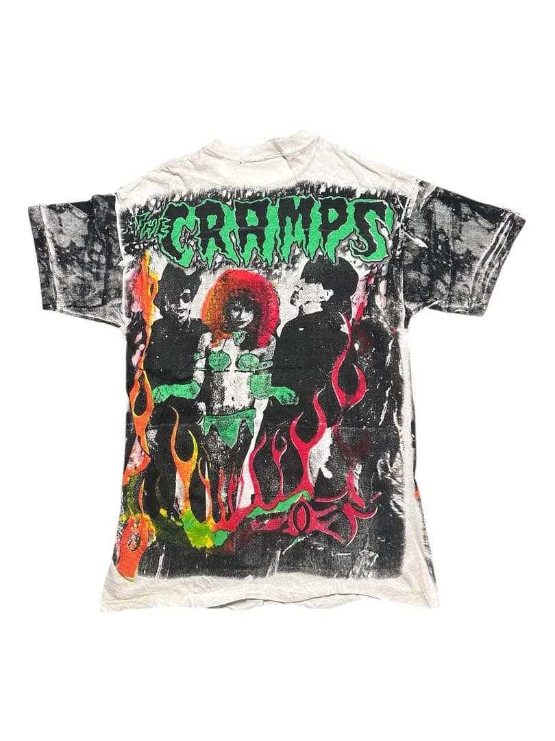 トップス 90s THE CRAMPS All Over Print T-shirt