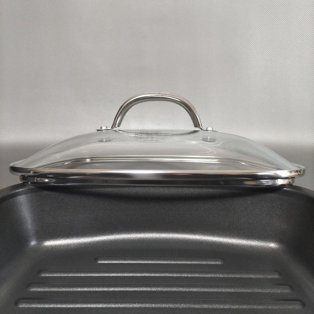 未使用品 MEYER マイヤー ステンレス スクエアグリルパン 24cm RED