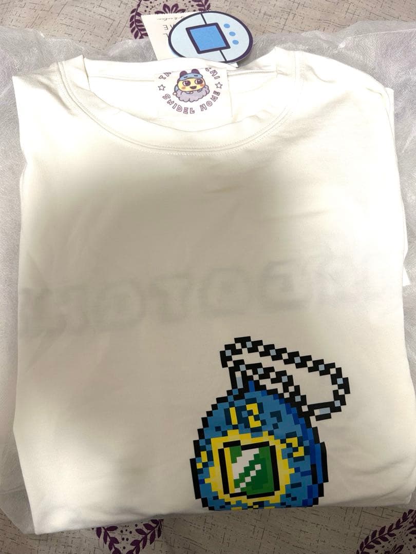 スナイデルホームたまごっちTシャツ　ホワイト　まめっち