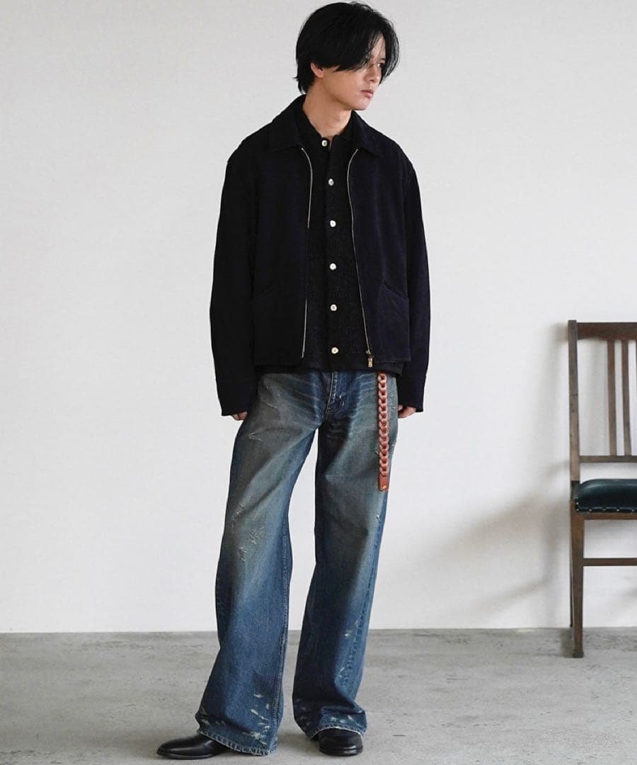 ジャケット・アウター LIDNM Goat Suede Sports JKT