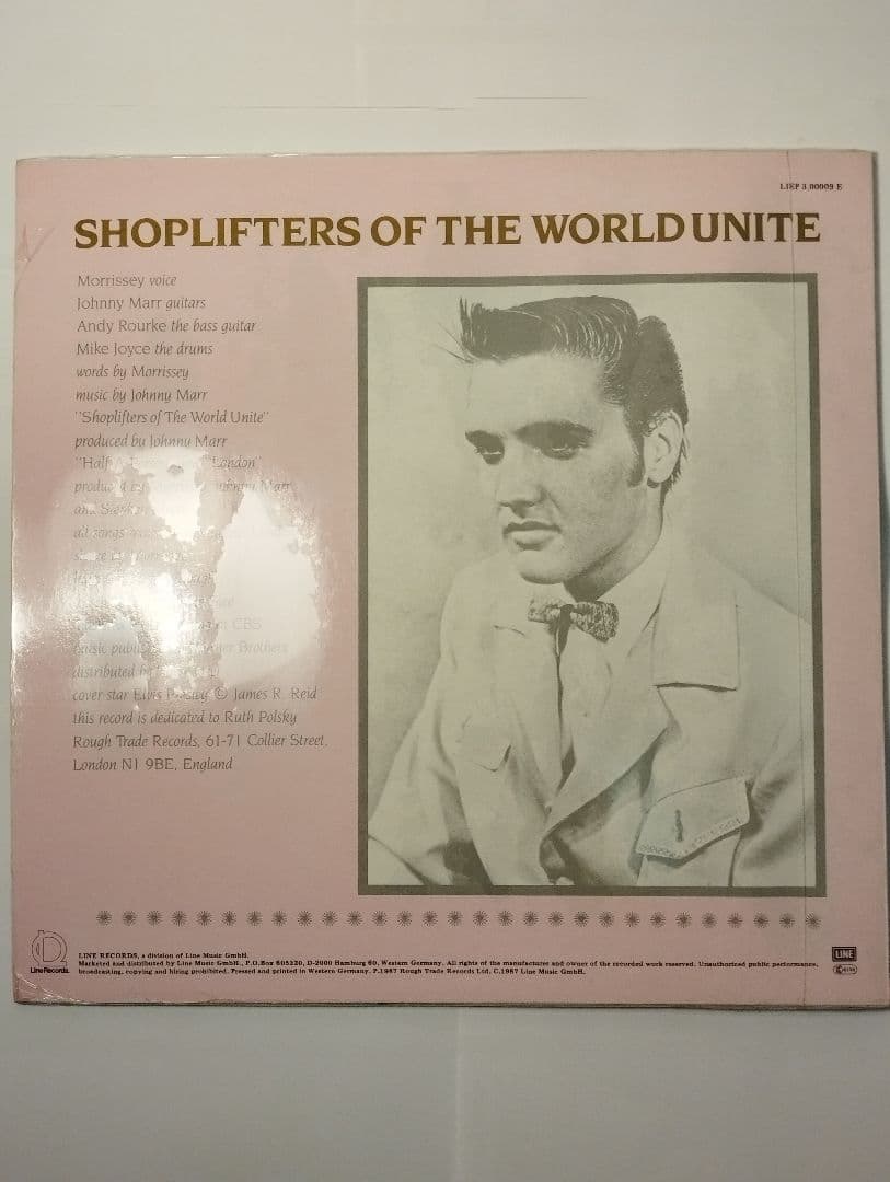 THE SMITHS Shoplifters ドイツ盤 カラービニール