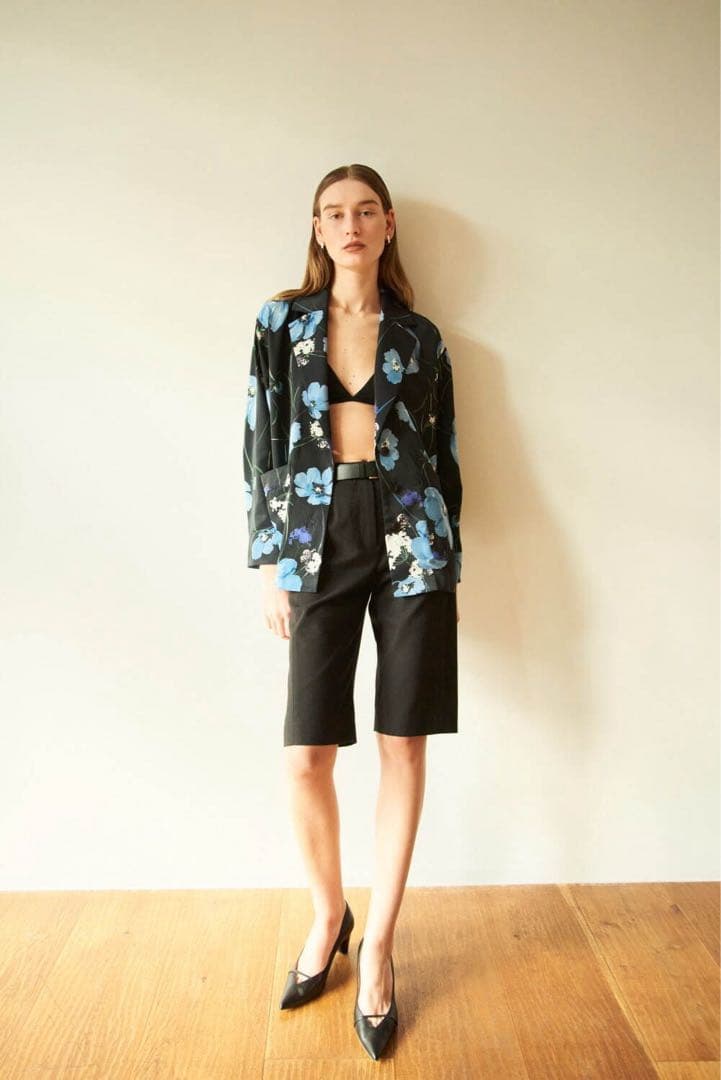 ジャケット・アウター CLANE MULTICOLORED FLOWER SHIRT -