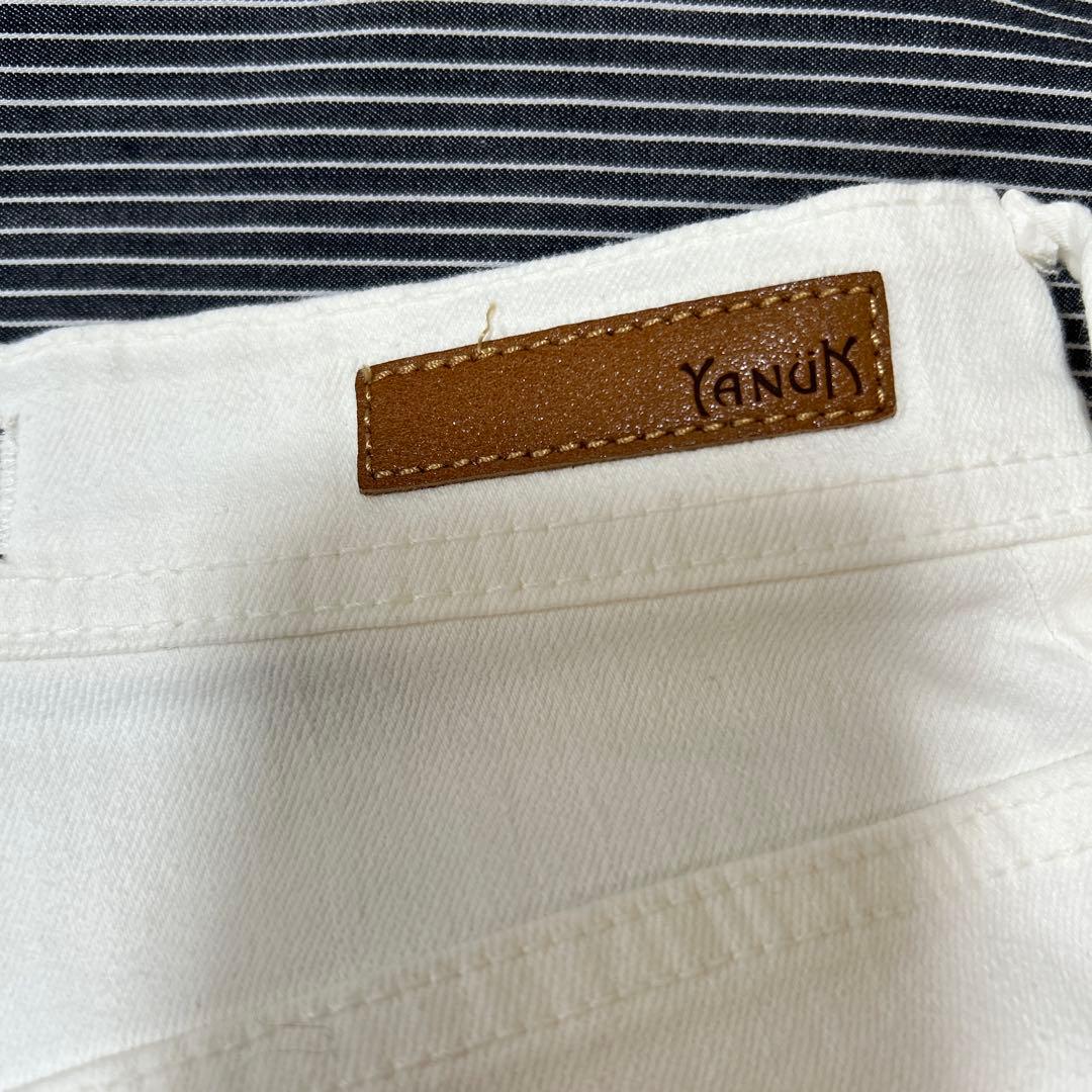 YANUK ヤヌーク Really Light ワイドフレア デニム 24