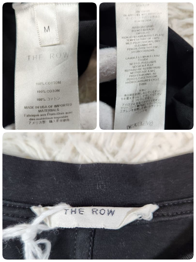 the row chiara top ザロウ　キアラ　Tシャツ　黒タグ付き未使用
