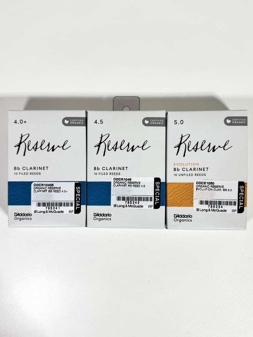クラリネットリード D’Addario 4.0+〜5.0 5パック 新品