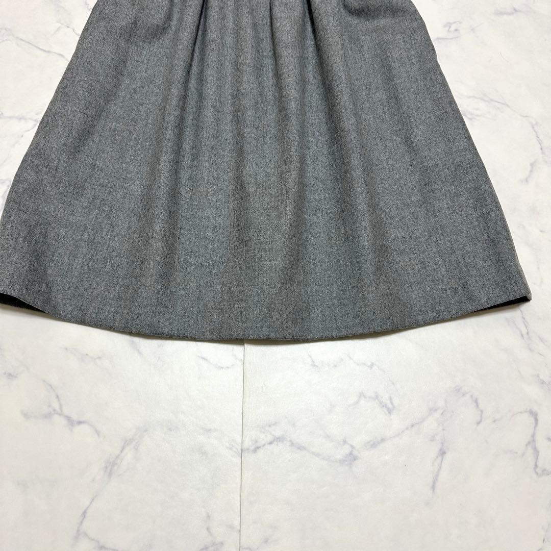 FOXEY ウール ギャザーワンピース Aライン 美品 38
