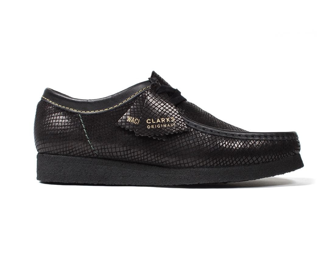 靴 CLARKS WACKO MARIA WALLABEE SNAKE