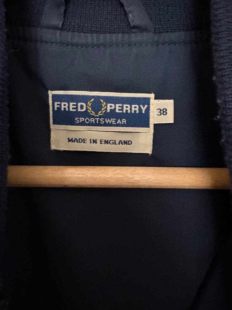 FRED PERRY ネイビー ボンバージャケット　 サイズ38