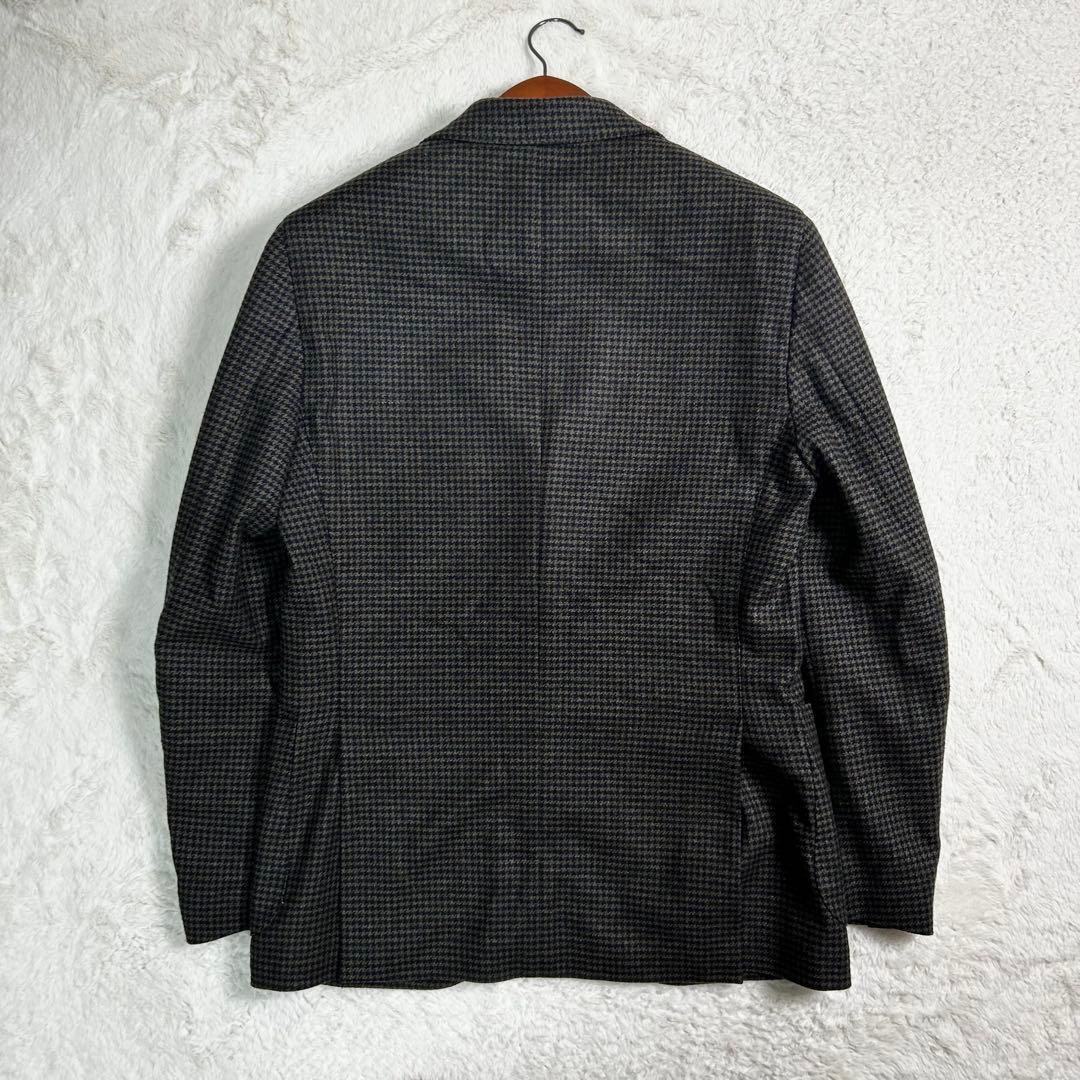 最高級✨LARDINI ウール100% ラペル付　テーラードジャケット 48