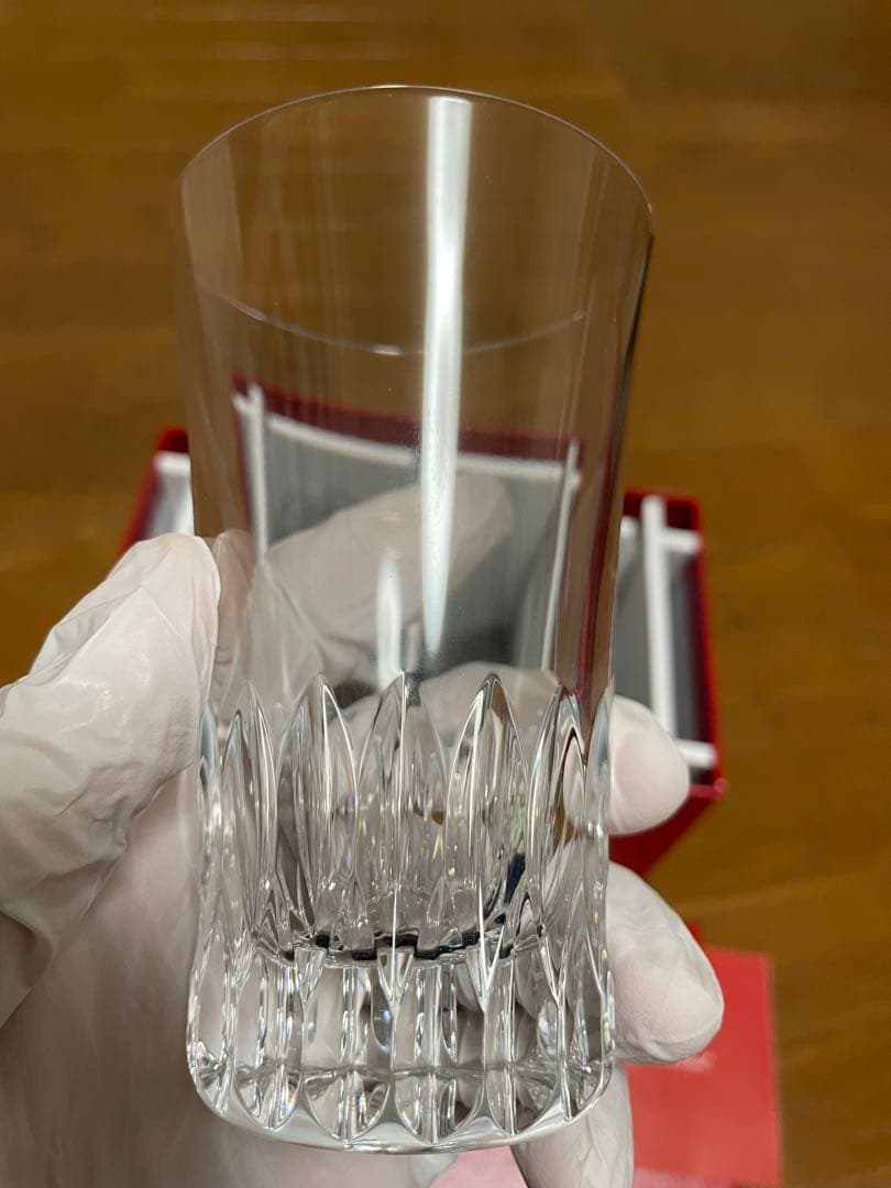 【Baccarat】 ペアグラス 高さ約12cm【新品未使用】