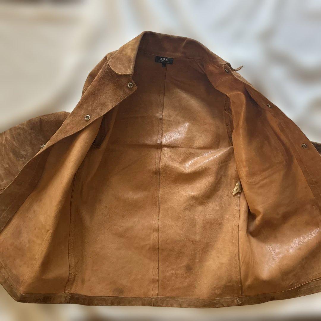 出*0様 A.P.C アーペーセー スウェード カバーオール フランス製　レザー