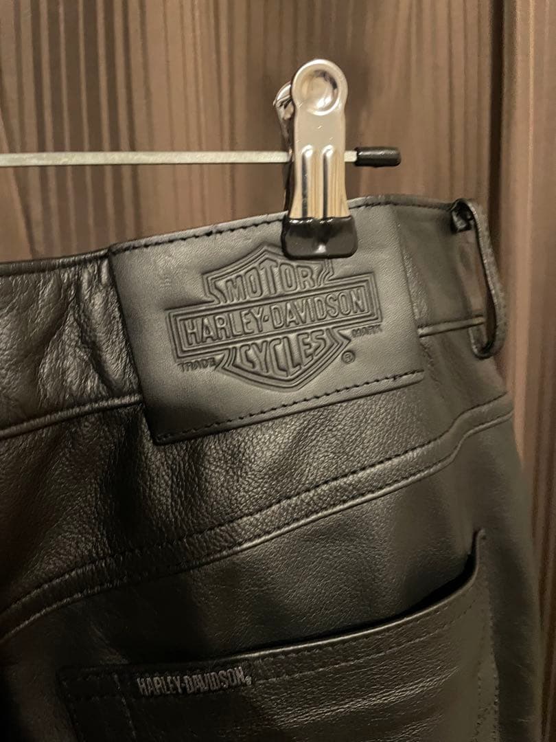 ハーレーダビッドソン　レザーパンツ　カウハイド　大きいサイズ　本革　XL