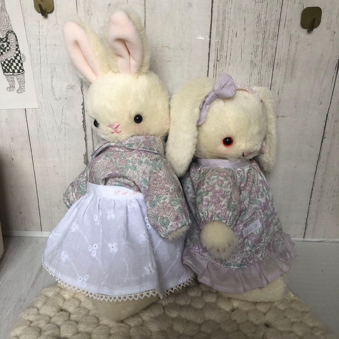 ハンドメイド　森の白うさぎちゃん