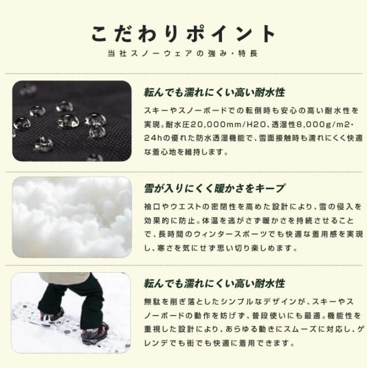 スノーウェア上下 Lサイズ 黒/グレー(水色系) ◇スノボ◇定価14,800円