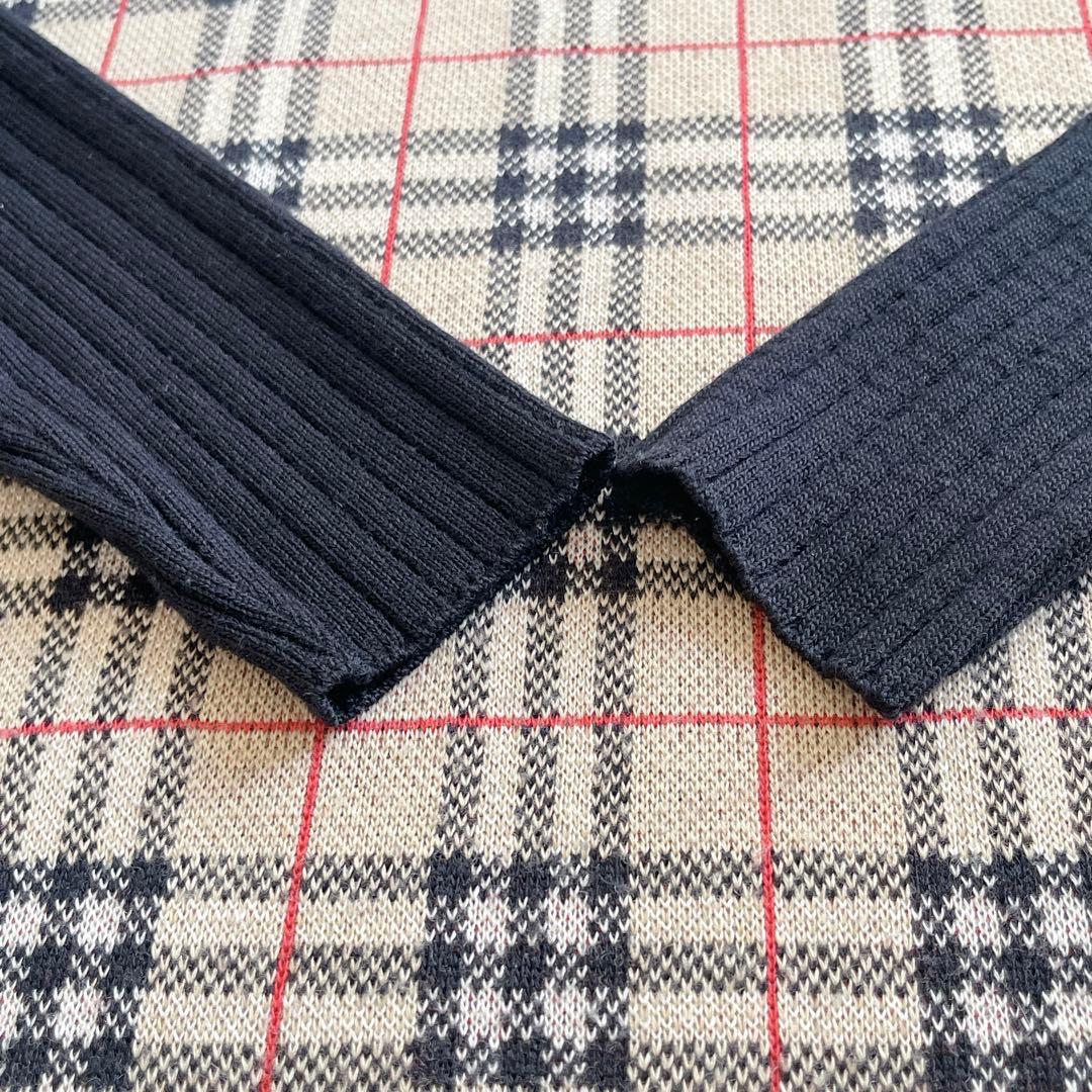 BURBERRY BLUE LABEL 切り替えニットスキッパーワンピース