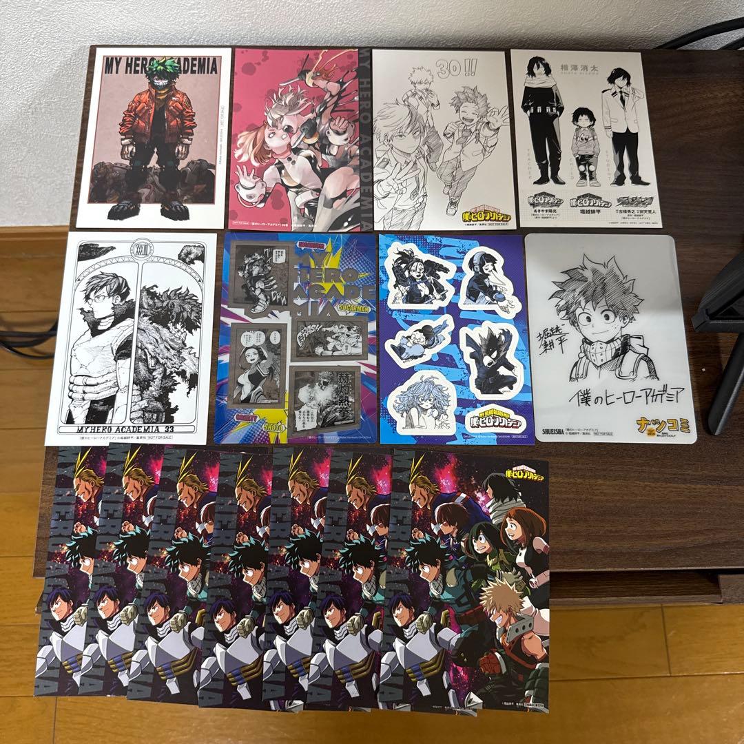 僕のヒーローアカデミア 全巻(1~42巻)＋おまけ5冊＋ポストカード12枚など